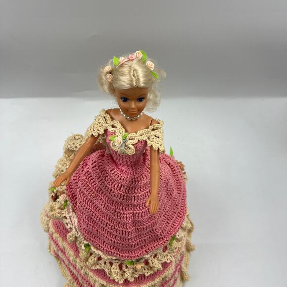 Vintage Annie's Attic February 1993 Pink Victorian GWTW Dress Handmade Doll - Picture 12 of 12